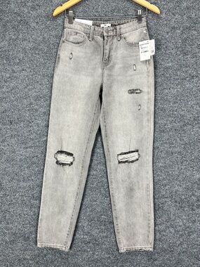 BP Nordstrom Distressed Grey Skinny Jeans Women 25 High Rise NEW With Tags